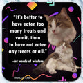 Cat Words of Wisdom Coaster - AA