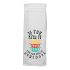 If you Stir it You Can Call it Homemade - Hang Tight Cotton Towel with pull through loop - by Twisted Wares