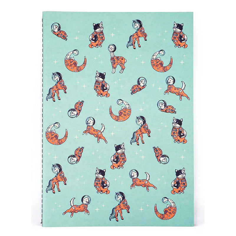Mission lined, stitched notebook - 5 3/4" X 8 1/4" - EE