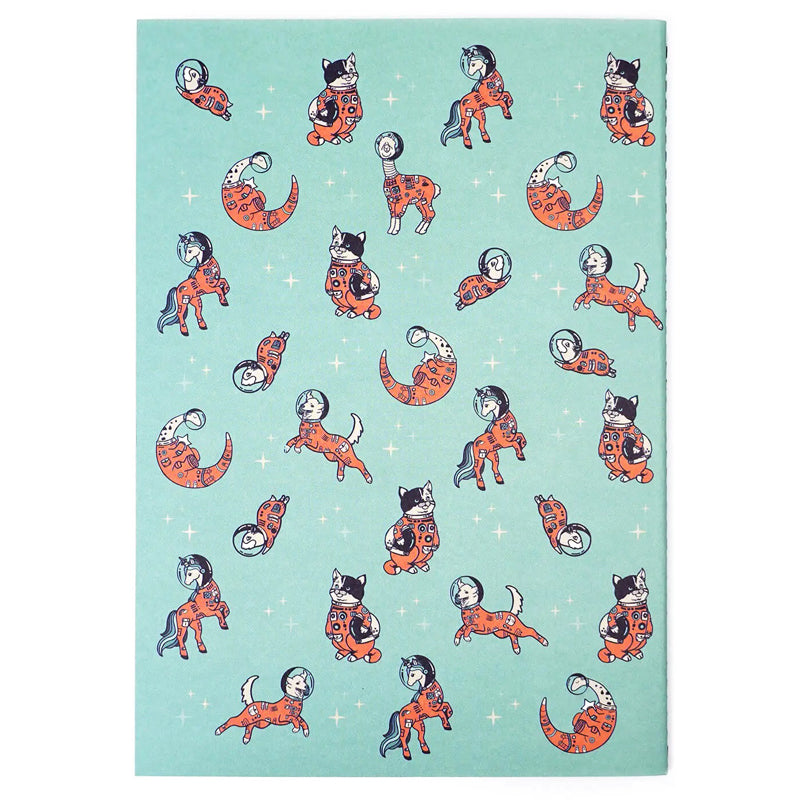 Mission lined, stitched notebook - 5 3/4" X 8 1/4" - EE