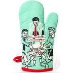 Pizza's Here Blue Q Cotton Oven Mitts