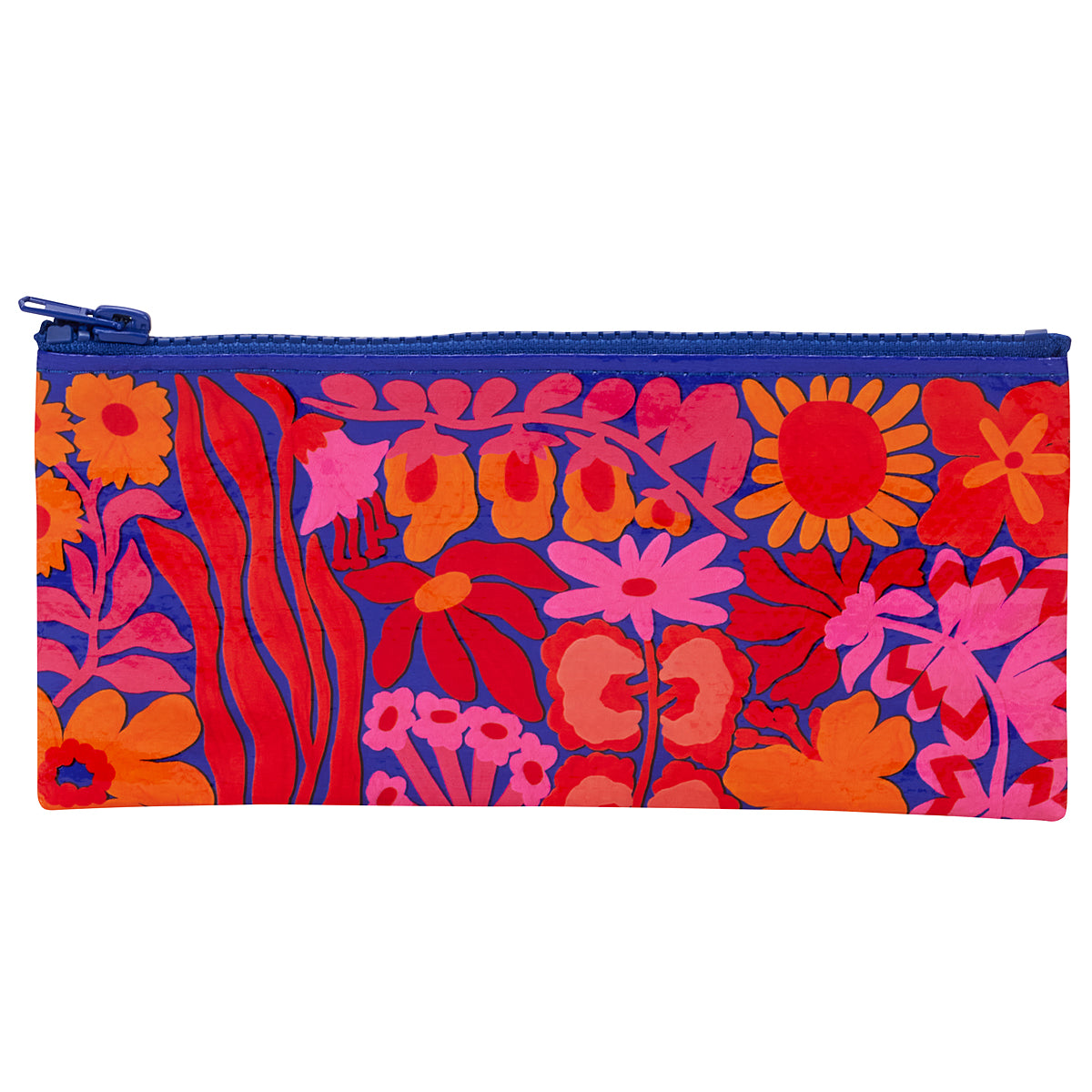 Bright Blooms Pencil Case - Blue Q
