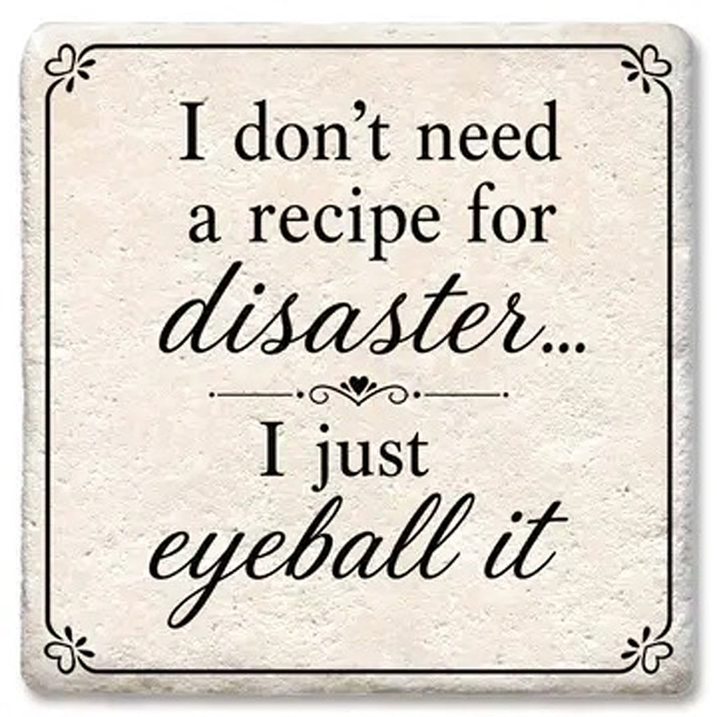 Recipe for Disaster - Limestone Coaster by Tipsy