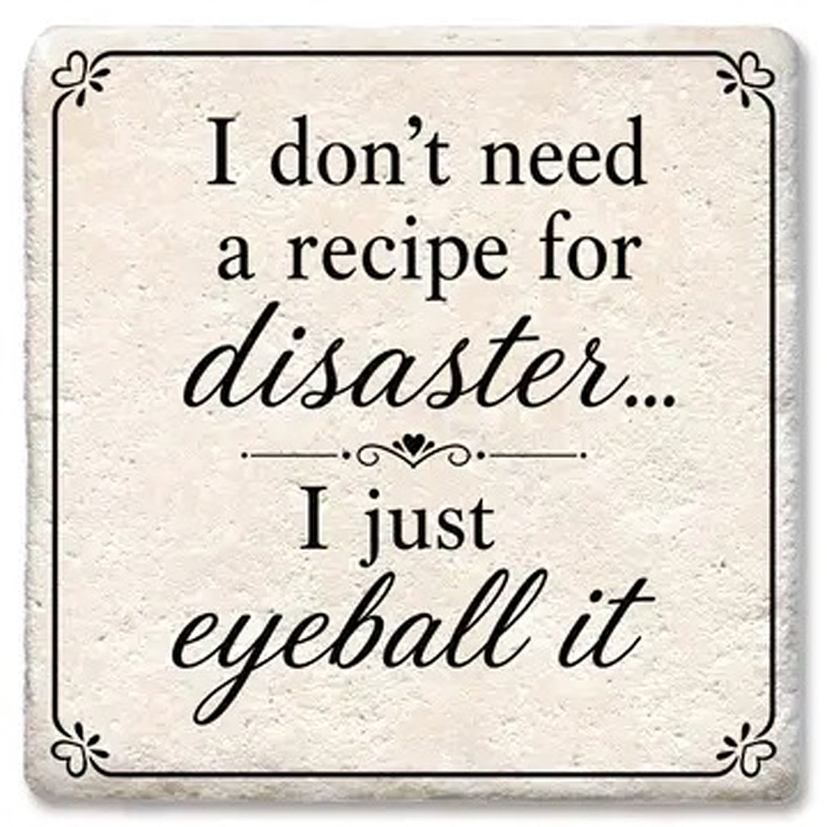 Recipe for Disaster - Limestone Coaster by Tipsy