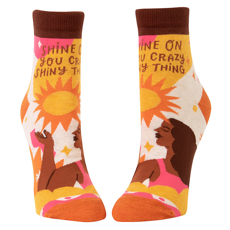 Shine On You Crazy Shiny Thing - Blue Q Women's Ankle Socks