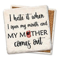 Mother - Limestone Coaster by Tipsy