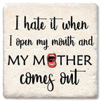 Mother - Limestone Coaster by Tipsy