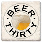 Beer Thirty - Limestone Coaster by Tipsy