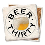 Beer Thirty - Limestone Coaster by Tipsy