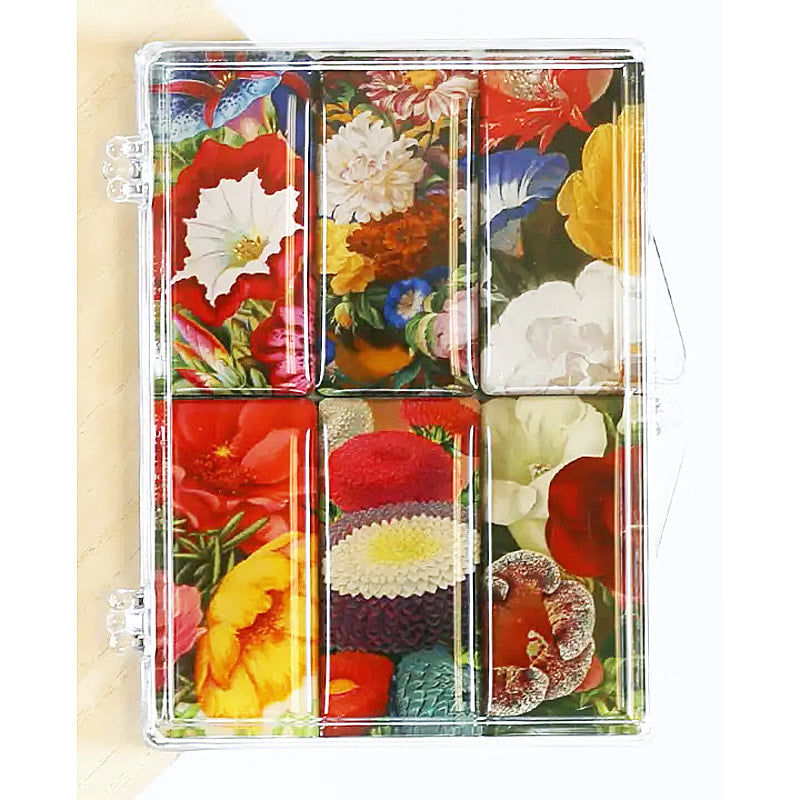 Floral Beautiful Garden  - 6 Magnet Set - DD