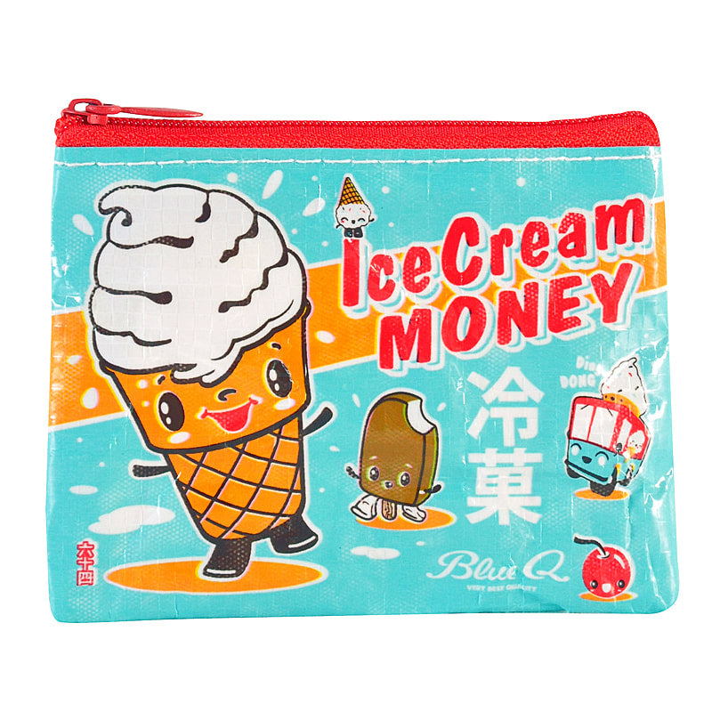 Ice Cream Money - Recycled Coin Purse by Blue Q