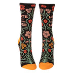 Blue Q Hate Will Fucking Lose - Women's Crew Socks