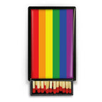 LGBTQ rainbow stripes - 2" matches in slide box - DD