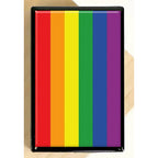 LGBTQ rainbow stripes - 2" matches in slide box - DD