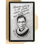 Ruth Bader Ginsburg Women Belong - 2" matches in slide box - DD