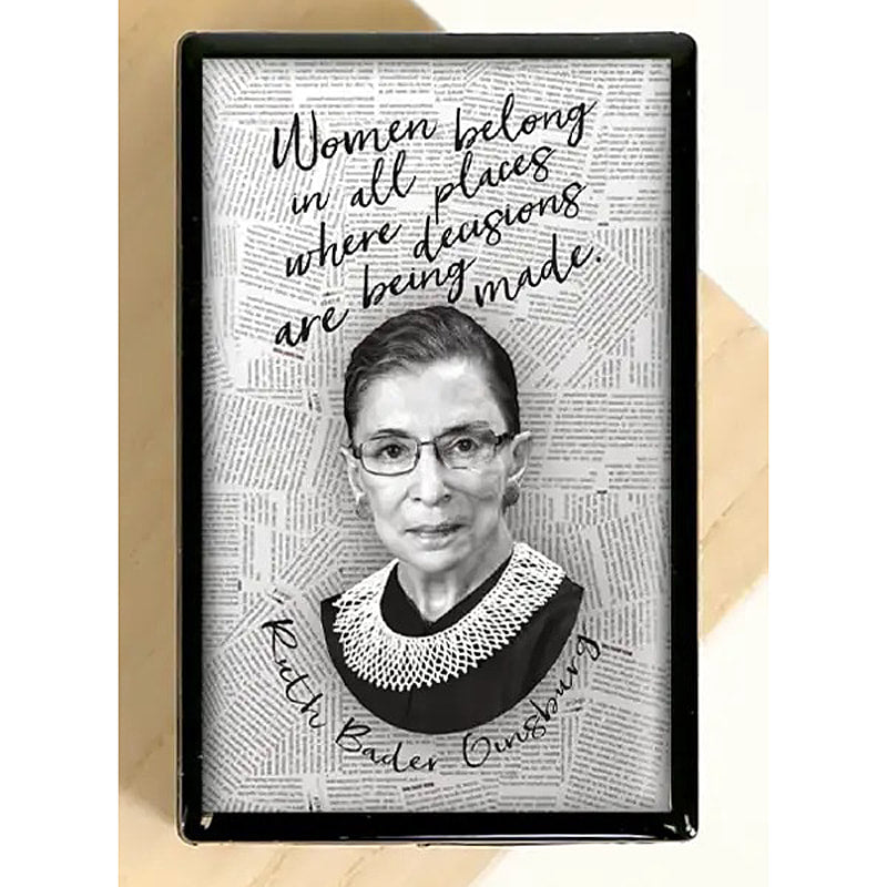 Ruth Bader Ginsburg Women Belong - 2" matches in slide box - DD