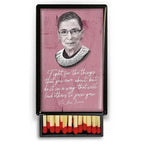 Ruth Bader Ginsburg - Fight- 2" matches in slide box - DD