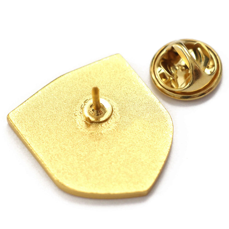 LGBTQ PROUD shiny gold badge Enamel Pin - EE