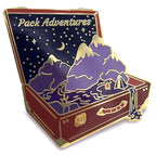Pack Adventures with gold detailed - enamel pins - EE