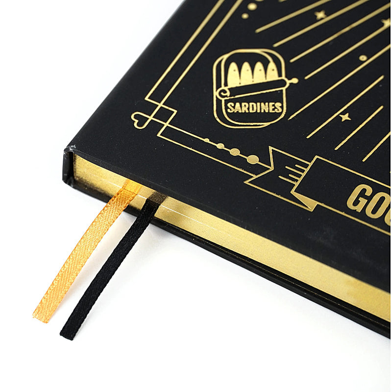 Good Luck Cat Lined Hardcover Notebook Journal - 5 3/4" X 8 1/4" - EE