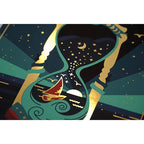 Time to Wander hard cover luxurious lined journal - 5 3/4" X 8 1/4" - EE