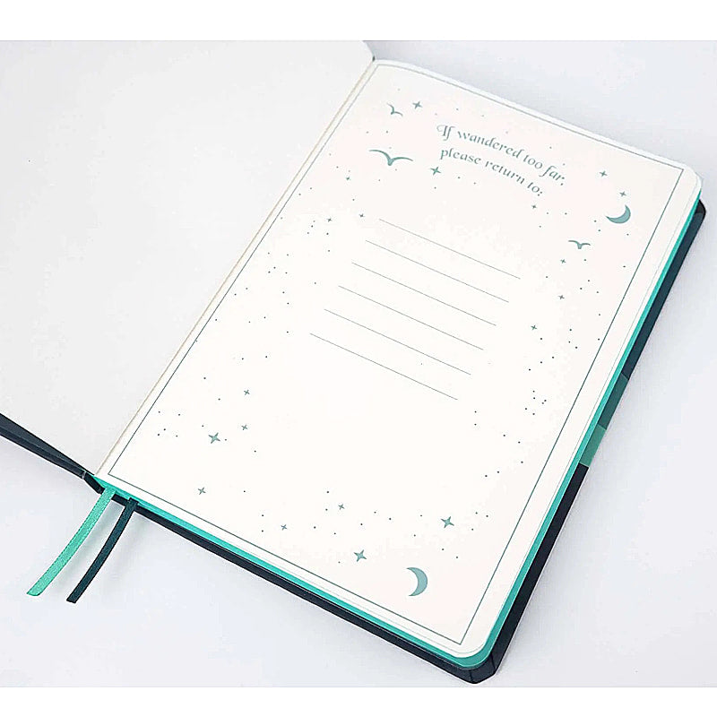 Time to Wander hard cover luxurious lined journal - 5 3/4" X 8 1/4" - EE