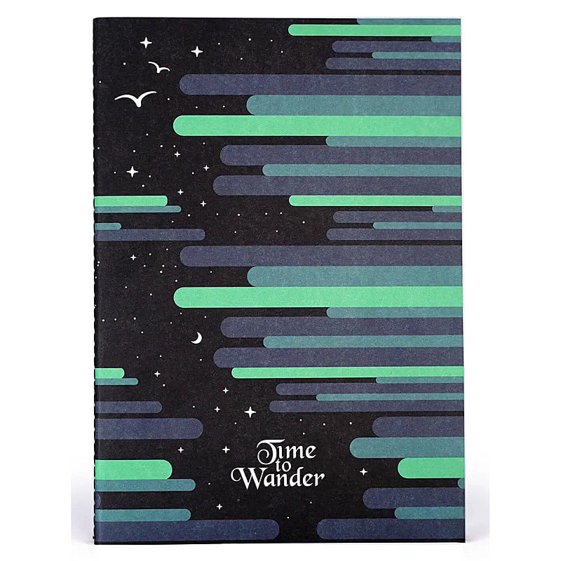 Time to Wander lined, stitched notebook - 5 3/4" X 8 1/4" - EE