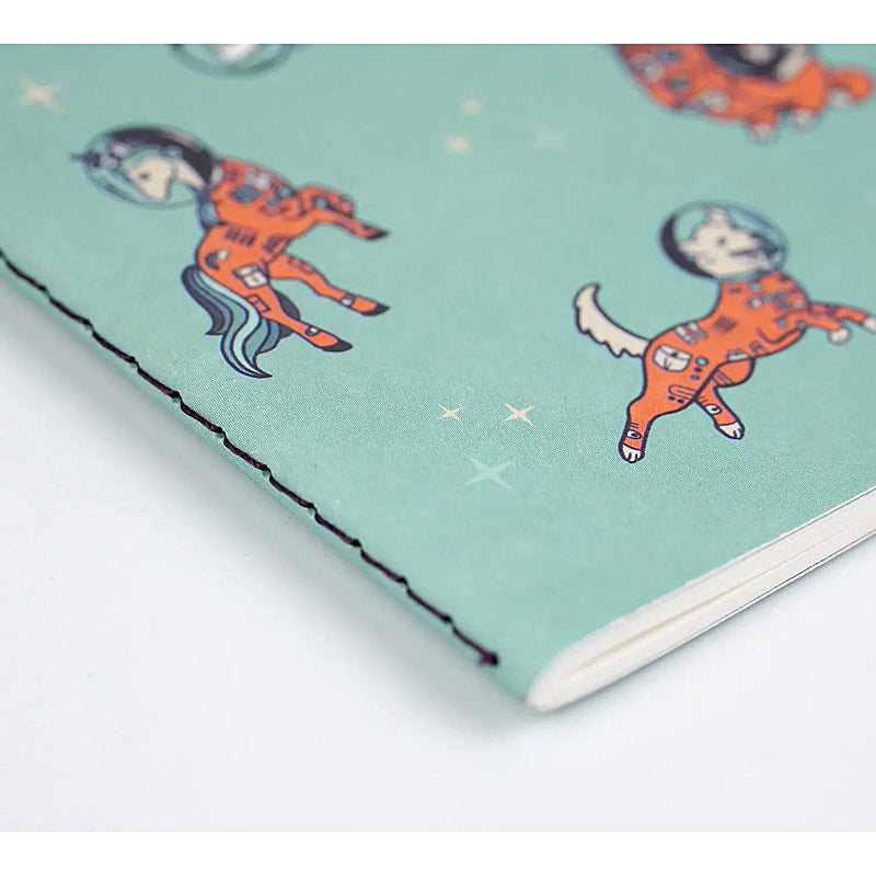 Mission lined, stitched notebook - 5 3/4" X 8 1/4" - EE