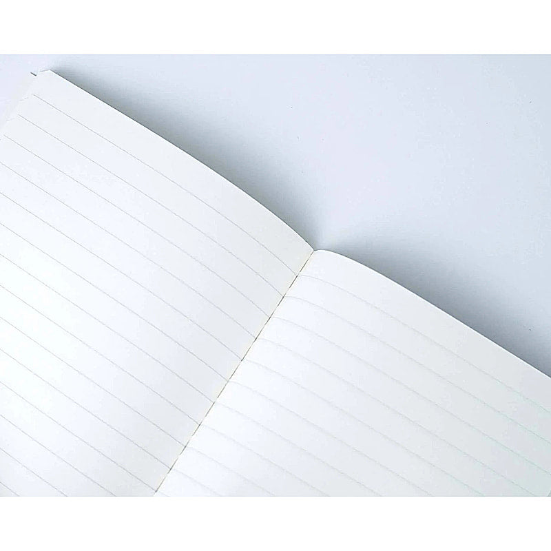 Mission lined, stitched notebook - 5 3/4" X 8 1/4" - EE