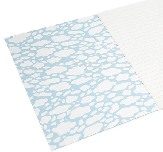 Airplane view stitched notebook - 5 3/4" X 8 1/4" - EE