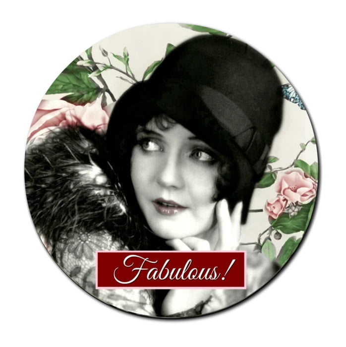 Fabulous! - Retro Pocket Mirror by Umlaut Brooklyn