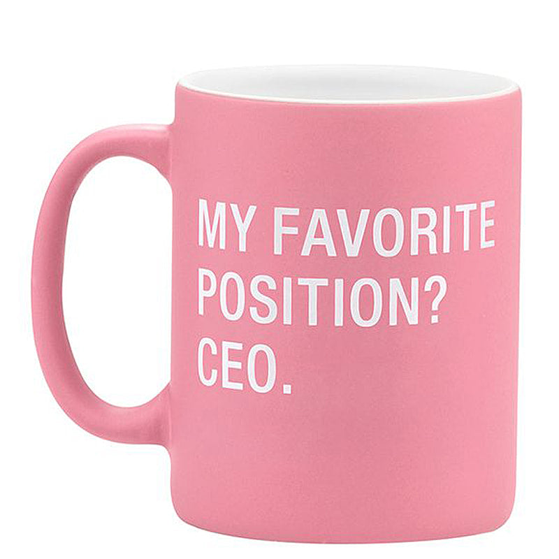 CEO Favorite Position  Stoneware Coffee Mug