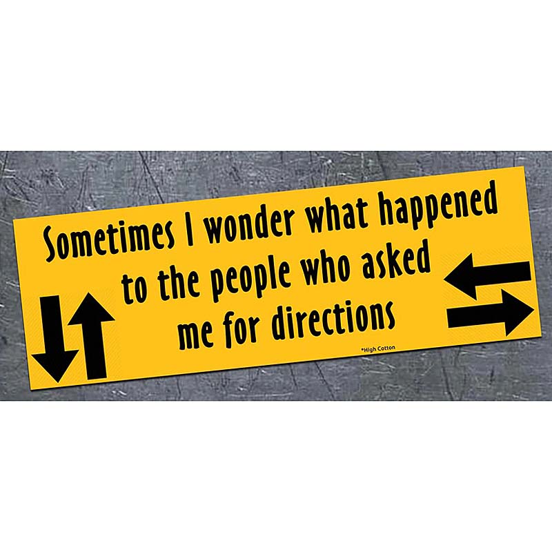 Directions - bumper magnet - AA