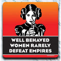 Well Behaved Women - retro 4" x 4" Coaster - AA