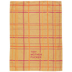 Blue Q Tidy Mother Fucker - woven jacquard 100% Cotton Kitchen Towel