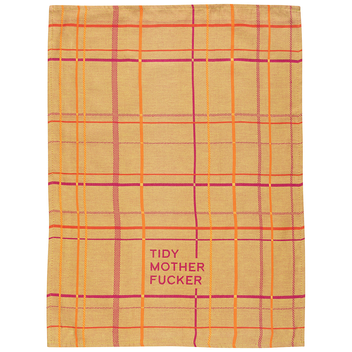 Blue Q Tidy Mother Fucker - woven jacquard 100% Cotton Kitchen Towel