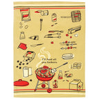 Blue - I'll Feed all you fuckers - printed 100% Cotton Kitchen Towel