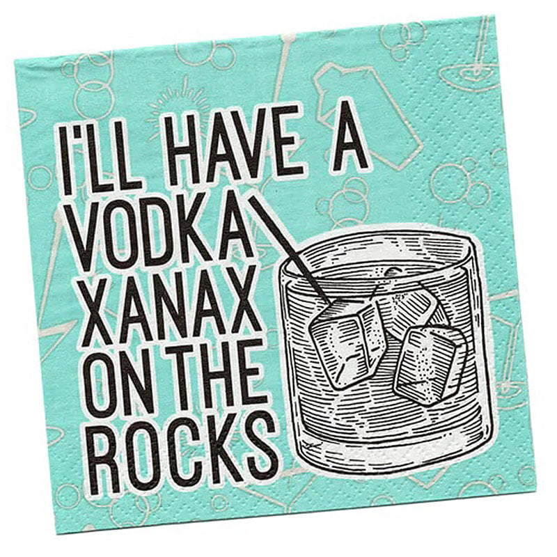 Vodka Xanax - Cocktail Napkins by Twisted Wares