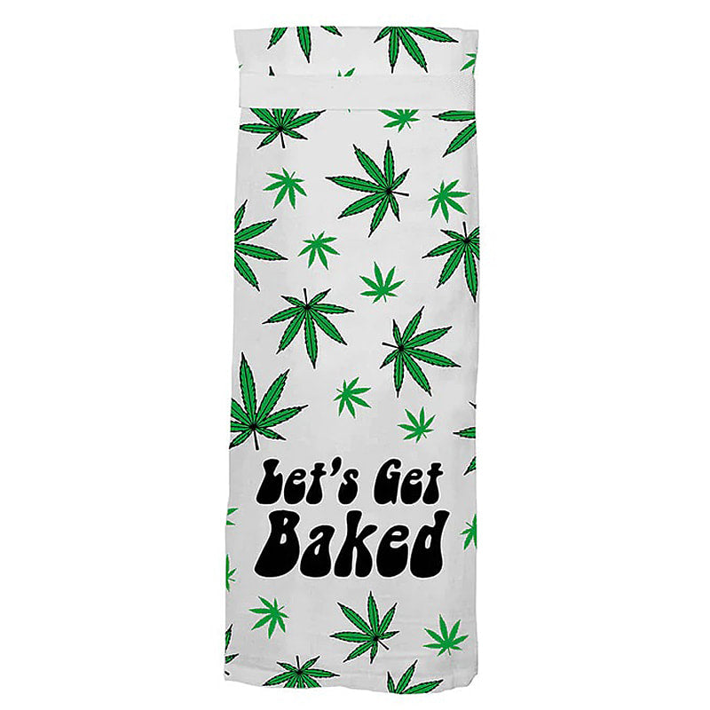 Let's Get Baked - Hang Tight Cotton Towel with pull through loop - by Twisted Wares