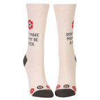 Don't Make Mommy Blue Q Women's Crew Socks