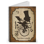 Inventions lined spiral notebook by Lucky Jack fka Trixie and Milo