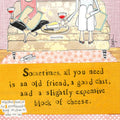 Block of Cheese and Good Friends - Cocktail Napkins - by Curly Girl