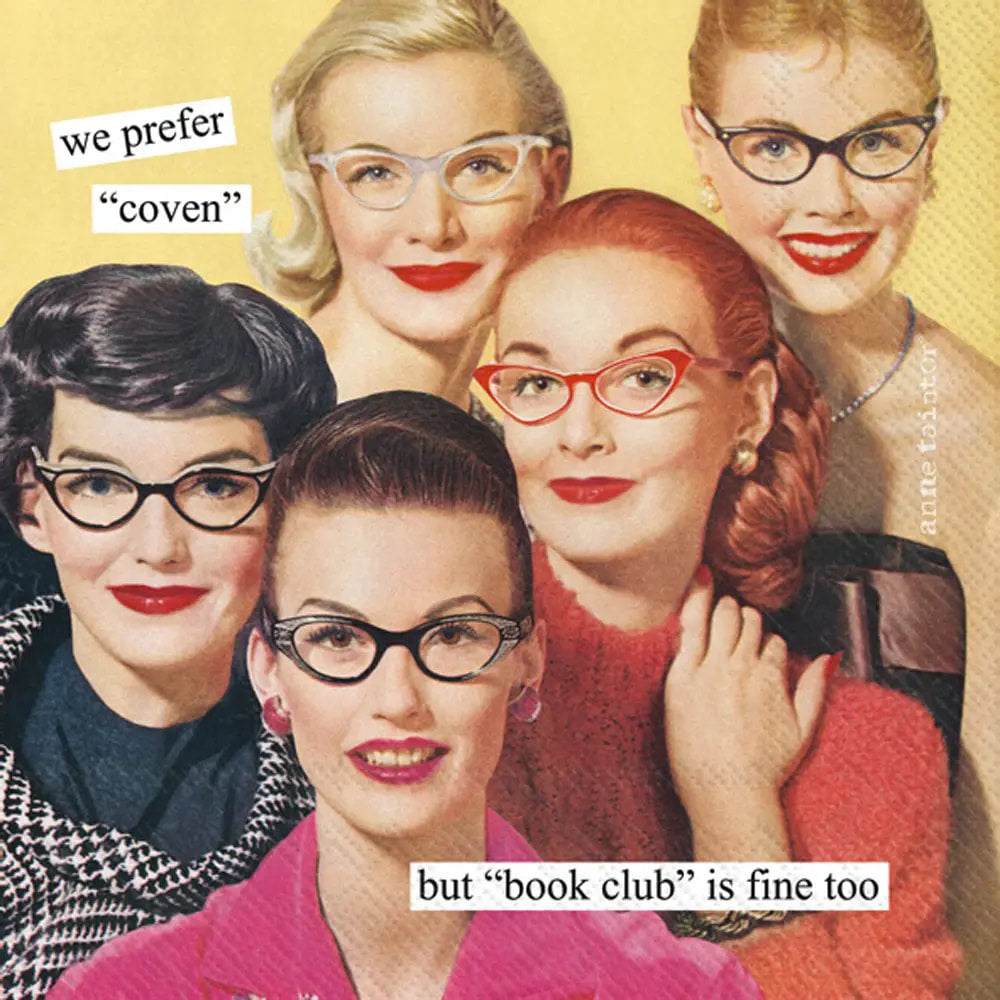 Coven Not Book Club Cocktail Napkins by Anne Taintor