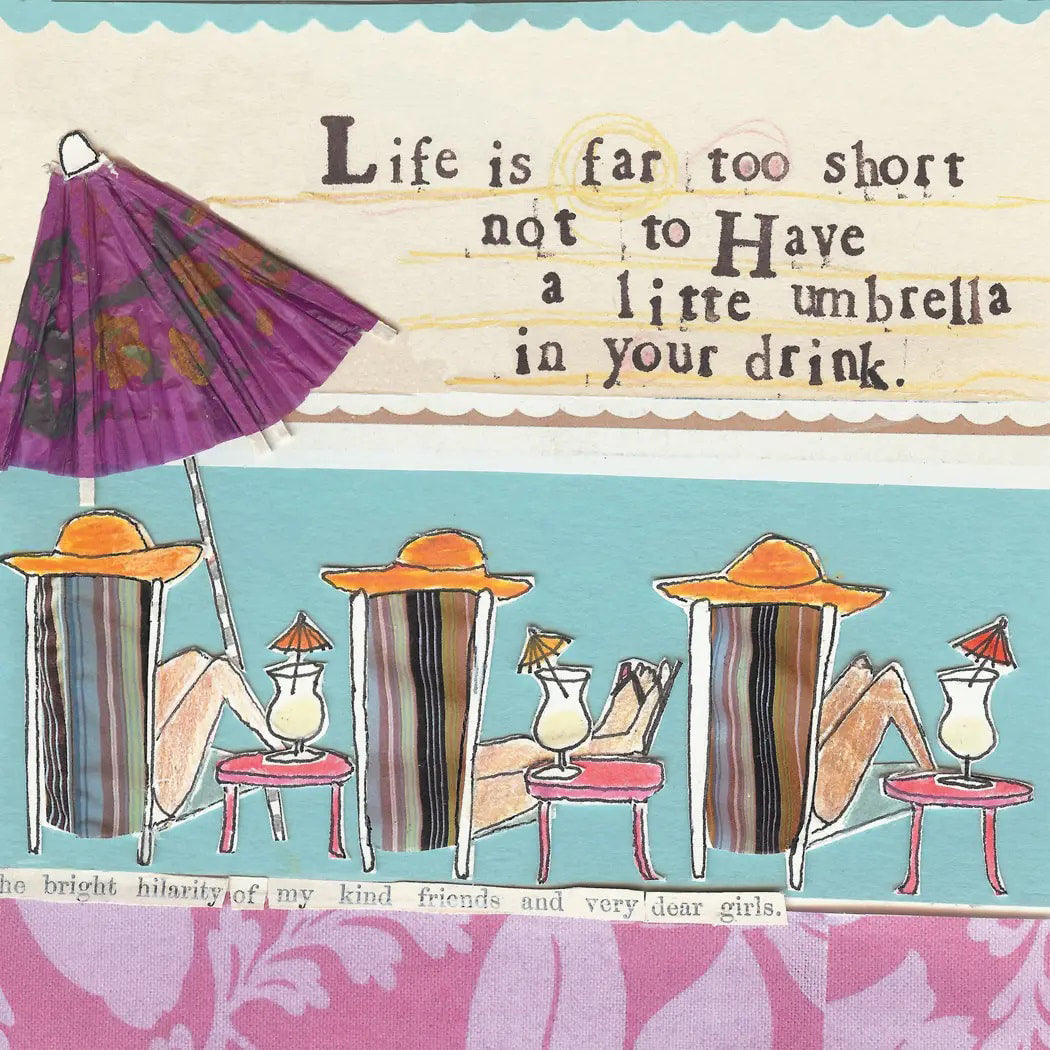 Little Umbrellas- Cocktail Napkins by Curly Girl