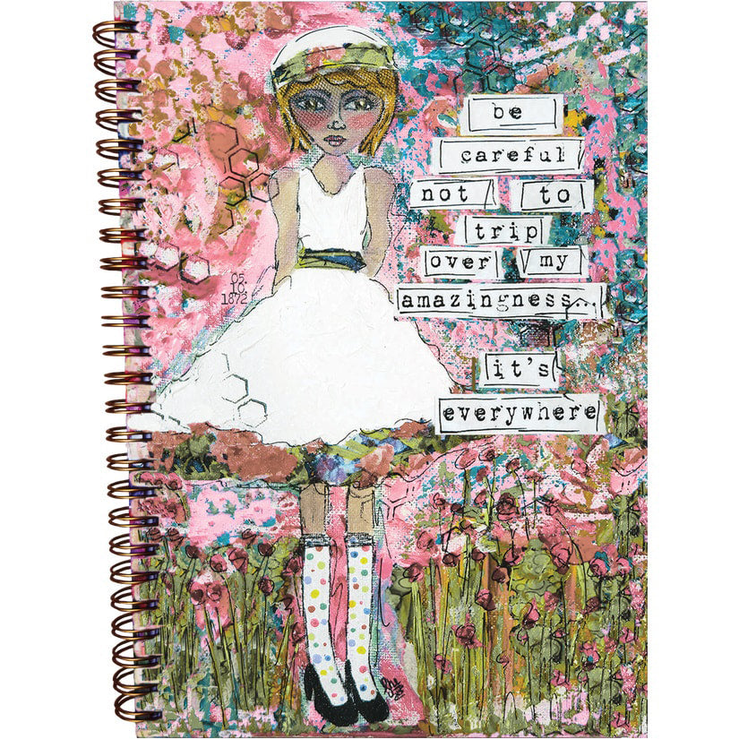 Careful not to trip over my amazingness - SOFT COVER Spiral notebook journal