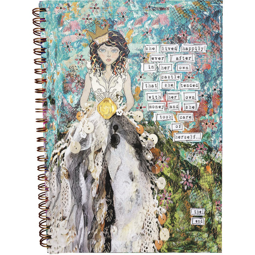 Happily Ever After in My Own Castle  - Hard Cover spiral notebook journal