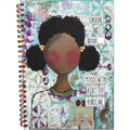 Sunshine and brains with hurricane - Hard Cover spiral notebook journal