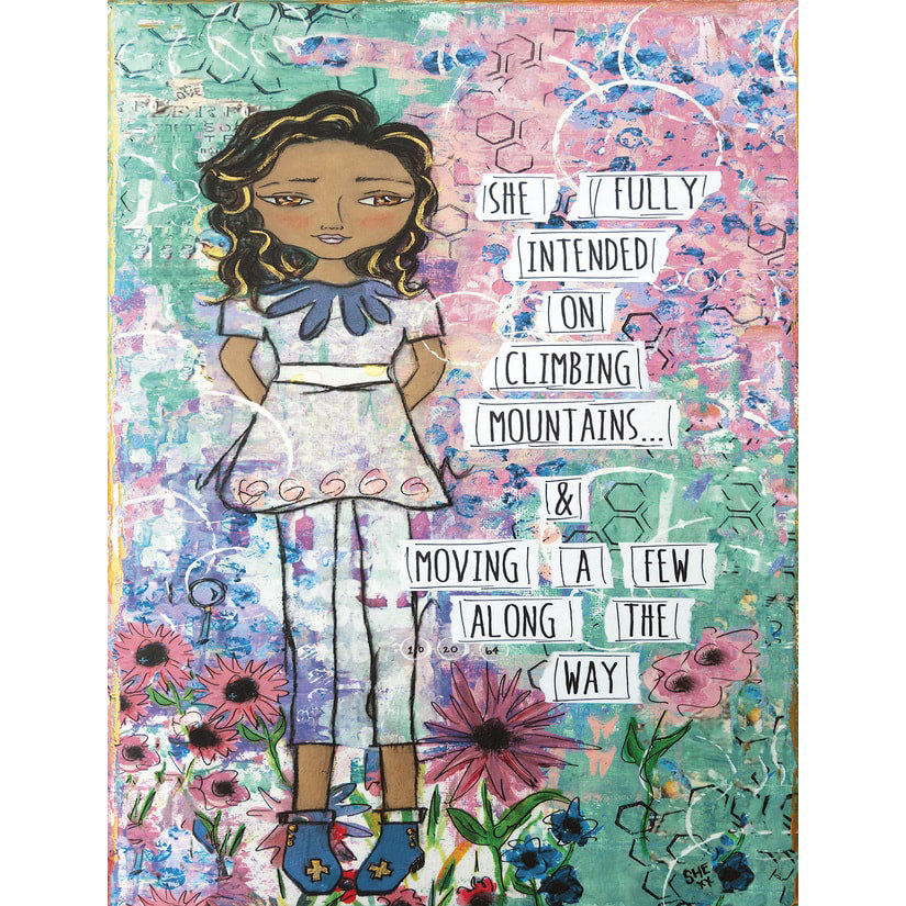 Climbing Mountains - 8x10 print of artwork