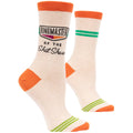 Women's Crew Socks - Ringmaster of the Shit Show - Blue Q - combed cotton