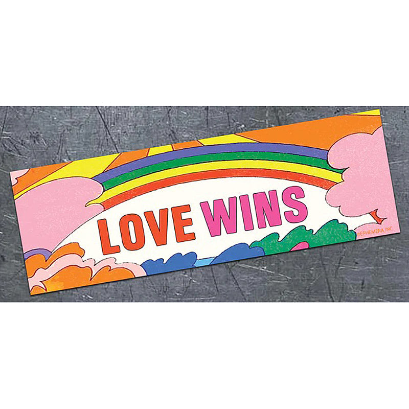 Love Wins - Bumper Magnet - A